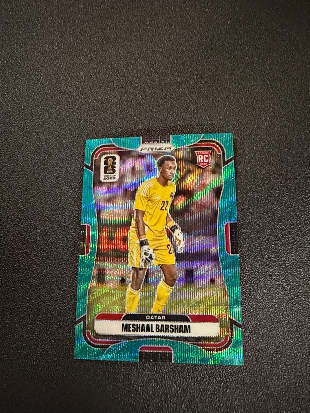 2026 Panini Prizm Meshall Barsham Qatar Rookie Card NUMBERED 85/99 Card NO. 376